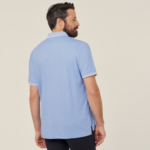 Picture of NNT Mens Textured Cotton Poly Short Sleeve Polo